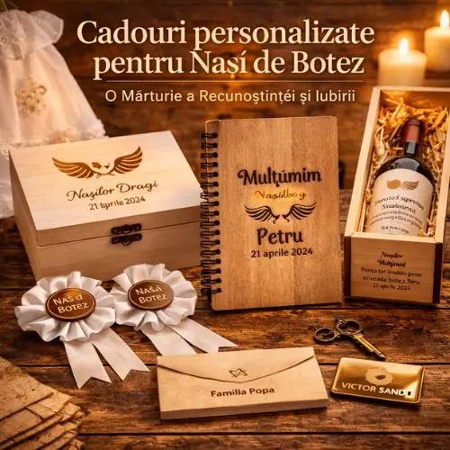Cadouri personalizate pentru nasi de botez