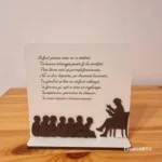 Decoratiune cu mesaj gravat pentru invatatoare