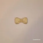 Figurine personalizate pe oglindă aurie papion