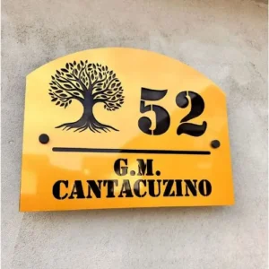 Număr Casă Modern Personalizat