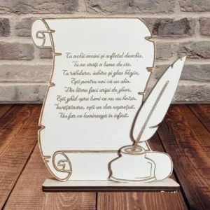plachetă cadou pentru învățătoare