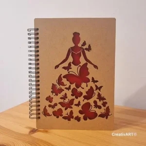 Agenda coperti lemn model fluturi lady