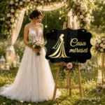 Placheta nunta premium mireasa