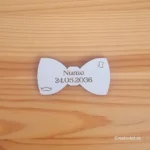blancuri personalizate din lemn papion