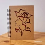 Agenda lemn model Femeie trandafir