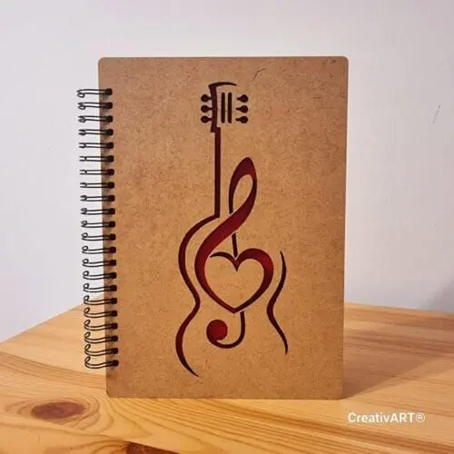 Agenda lemn model chitara Agenda lemn model chitara
