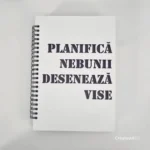 Agenda lemn planifica nebunii deseneaza vise