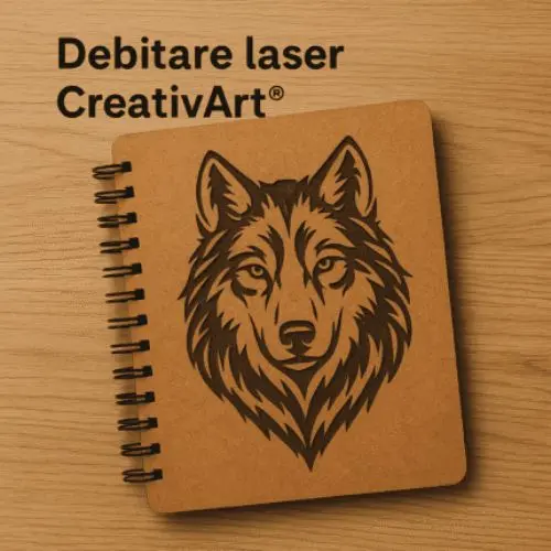 Debitare laser CreativArt coperti agenda Lup