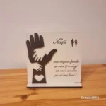 Decoratiune cu mesaj pentru nasi creativart