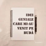 Idei geniale care mi-au venit pe buda