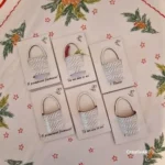 Martisor blank cos cu flori digital