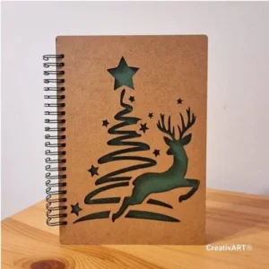 Agenda coperti din lemn model Iarna