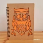 Agenda din lemn model Bufnita