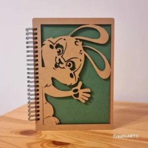 Agenda lemn model iepuras