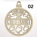Decorațiune personalizată nume bradul de Crăciun (2)