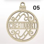 Decorațiune personalizată nume bradul de Crăciun (5)