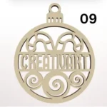 Decorațiune personalizată nume bradul de Crăciun (9)